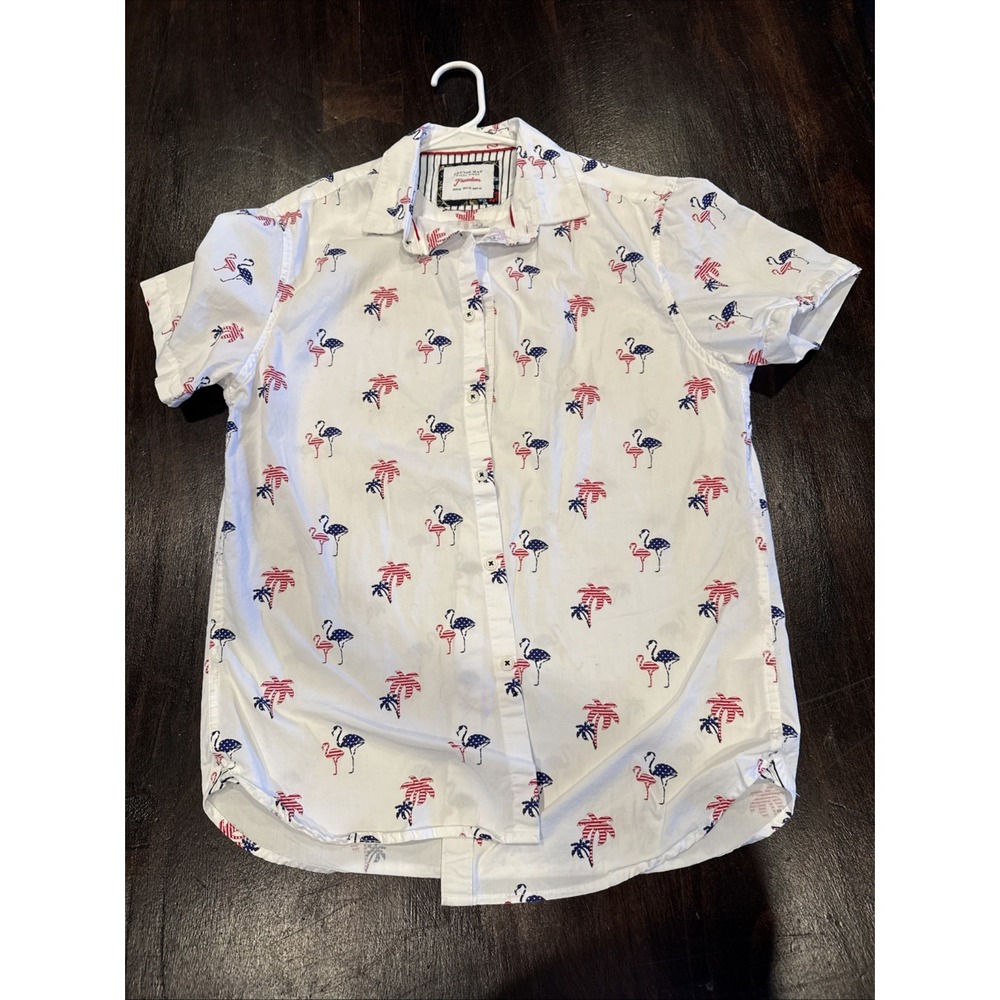 Cactus Man Ricky Singh freedom patriotic flamingo‎ slim fit med